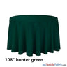 108 Inch Round Polyester Seamless Tablecloth Fabric - Solid Color, 108" Diameter (By Piece)