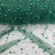 Pearl Tulle Polyester Fabric - Soft Mesh With Scattered Pearls, 58" Width