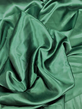 Hunter Green Medium Satin Polyester Fabric - Hunter Green, Satin, 58"-60" Width