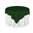 Hunter Green Square Polyester Overlay Tablecloth 72″ x 72″