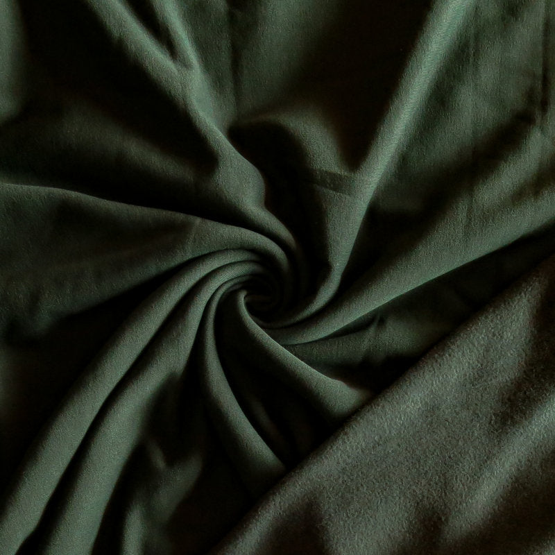 Polartec Powerstretch Fleece Knit Fabric - Hunter Green 32" Remnant