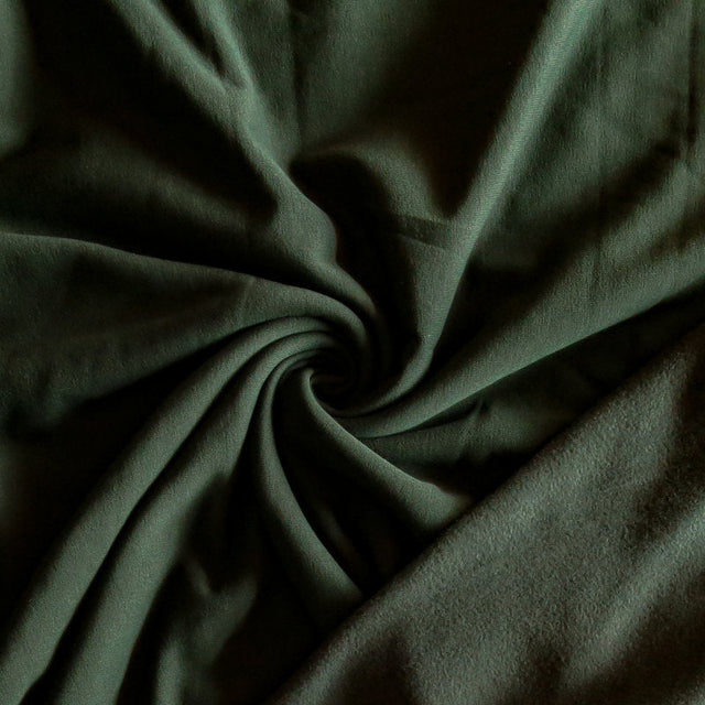 Polartec Powerstretch Fleece Knit Fabric - Hunter Green 32" Remnant