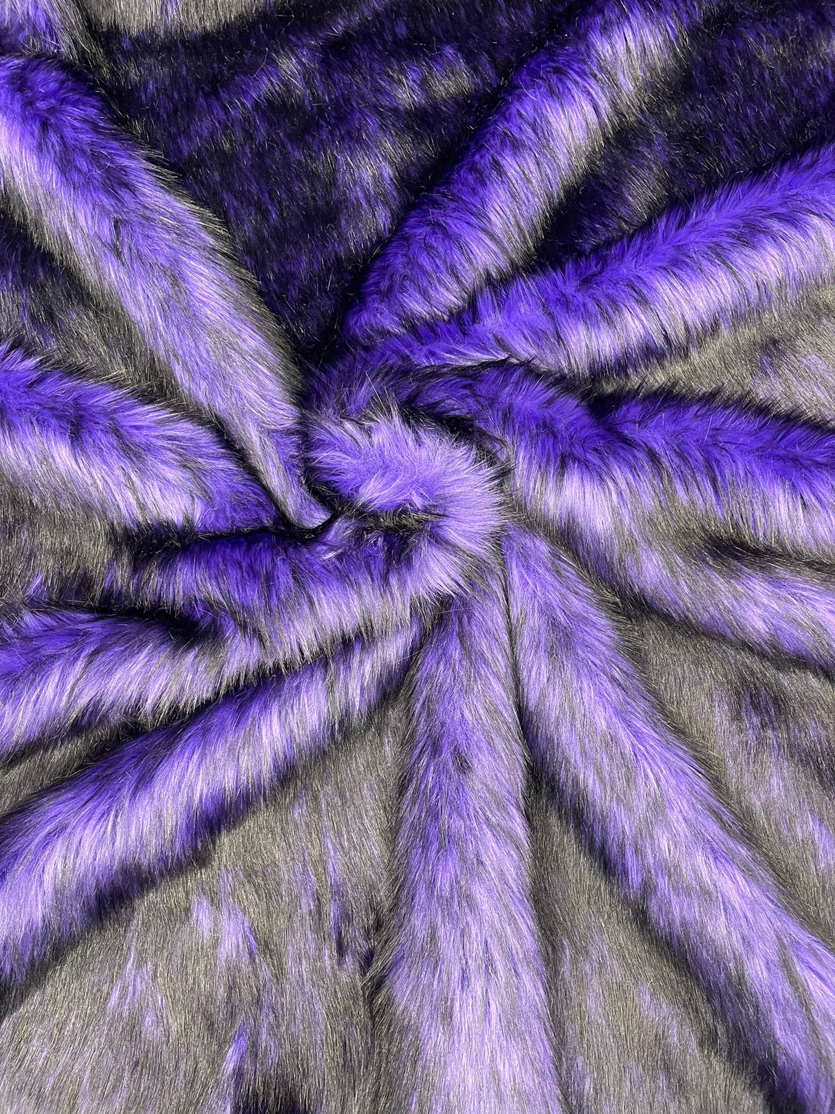 Husky Faux Fur Fabric - Jacquard Faux Fur, 2 Inch High Pile, 58" Width (1 Yard)