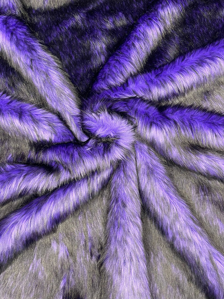 Husky Faux Fur Fabric - Jacquard Faux Fur, 2 Inch High Pile, 58" Width (1 Yard)