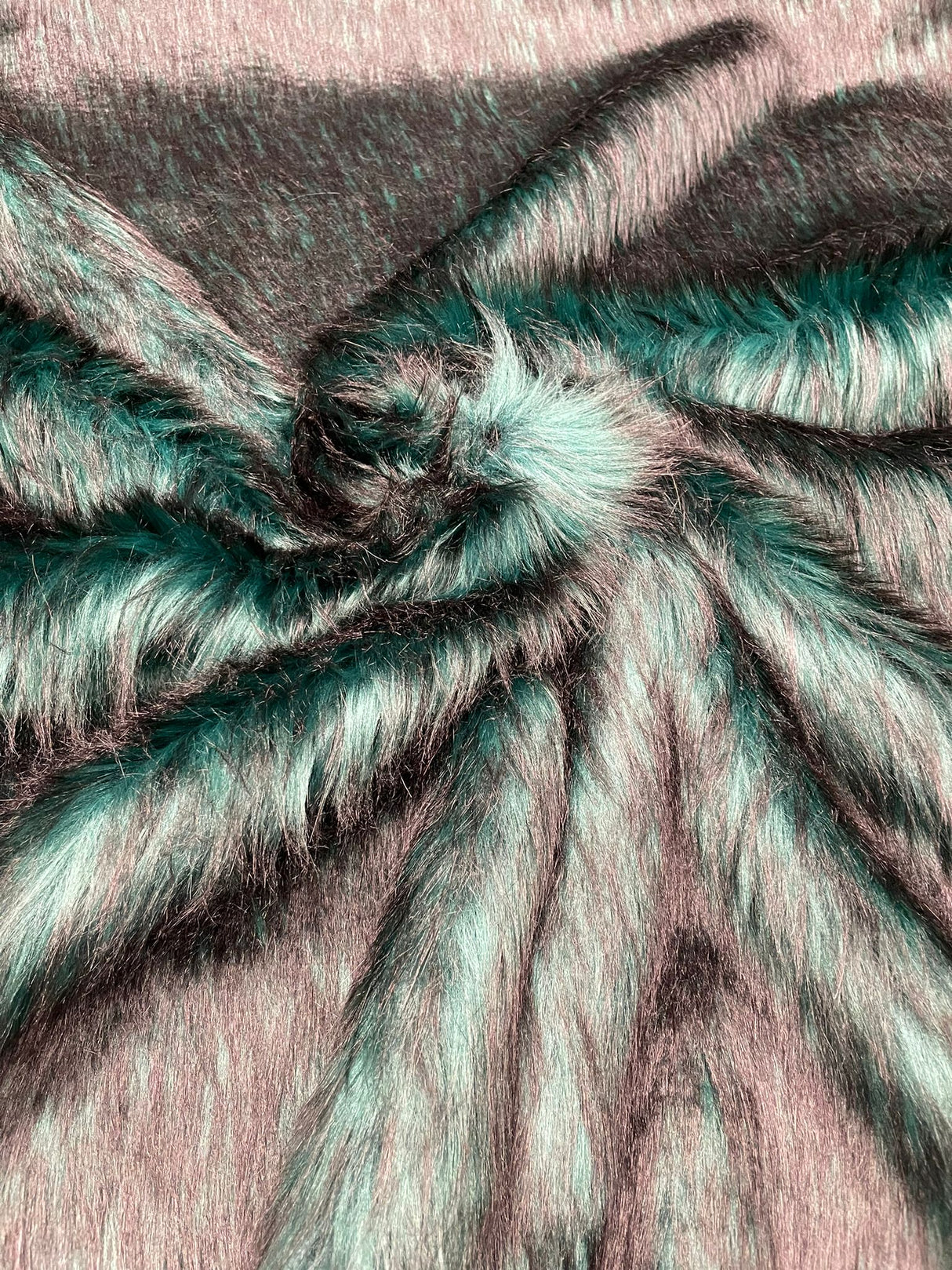 Husky Faux Fur Fabric - Jacquard Faux Fur, 2 Inch High Pile, 58" Width (1 Yard)