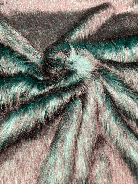 Husky Faux Fur Fabric - Jacquard Faux Fur, 2 Inch High Pile, 58" Width (1 Yard)