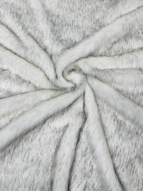Husky Faux Fur Fabric - Jacquard Faux Fur, 2 Inch High Pile, 58" Width (1 Yard)