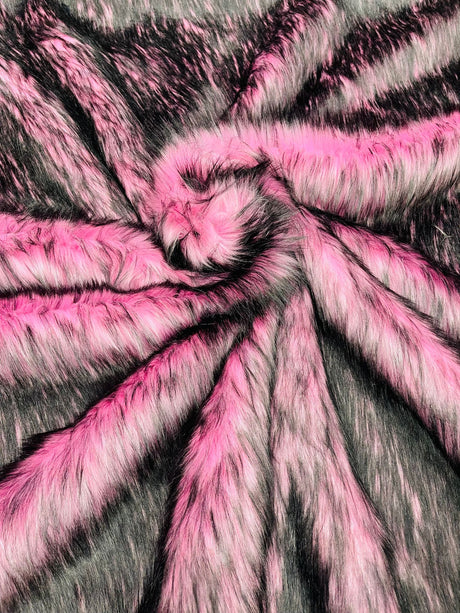 Husky Faux Fur Fabric - Jacquard Faux Fur, 2 Inch High Pile, 58" Width (1 Yard)