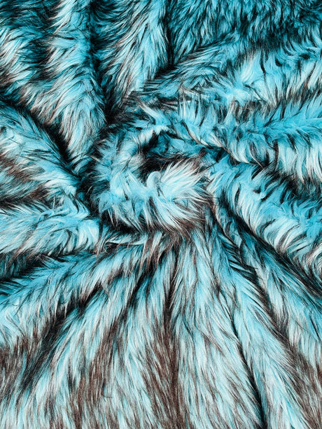 Husky Faux Fur Fabric - Jacquard Faux Fur, 2 Inch High Pile, 58" Width (1 Yard)