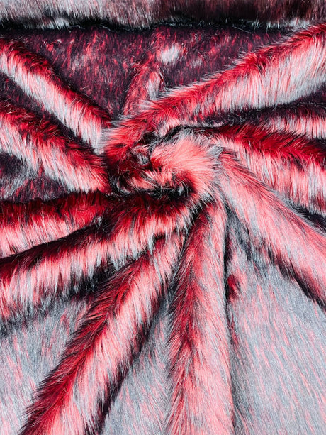 Husky Faux Fur Fabric - Jacquard Faux Fur, 2 Inch High Pile, 58" Width (1 Yard)