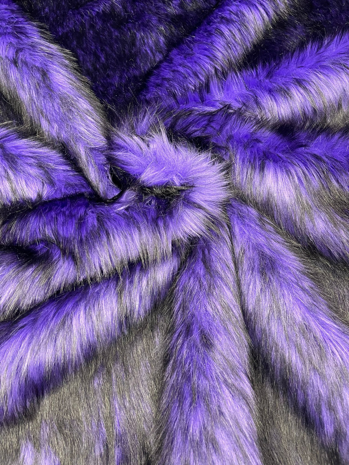 Husky Faux Fur Fabric - Jacquard Faux Fur, 2 Inch High Pile, 58" Width (1 Yard)