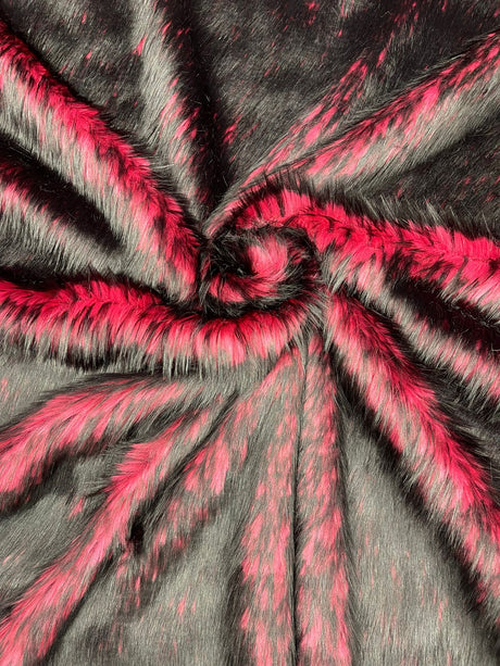 Husky Faux Fur Fabric - Jacquard Faux Fur, 2 Inch High Pile, 58" Width (1 Yard)