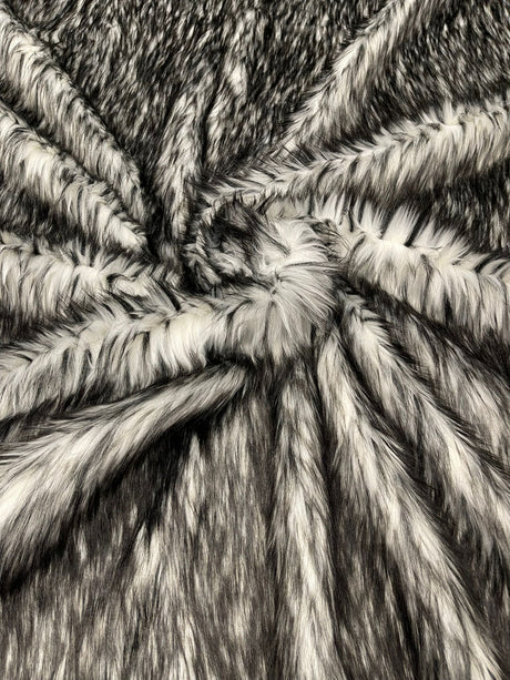Husky Faux Fur Fabric - Jacquard Faux Fur, 2 Inch High Pile, 58" Width (1 Yard)