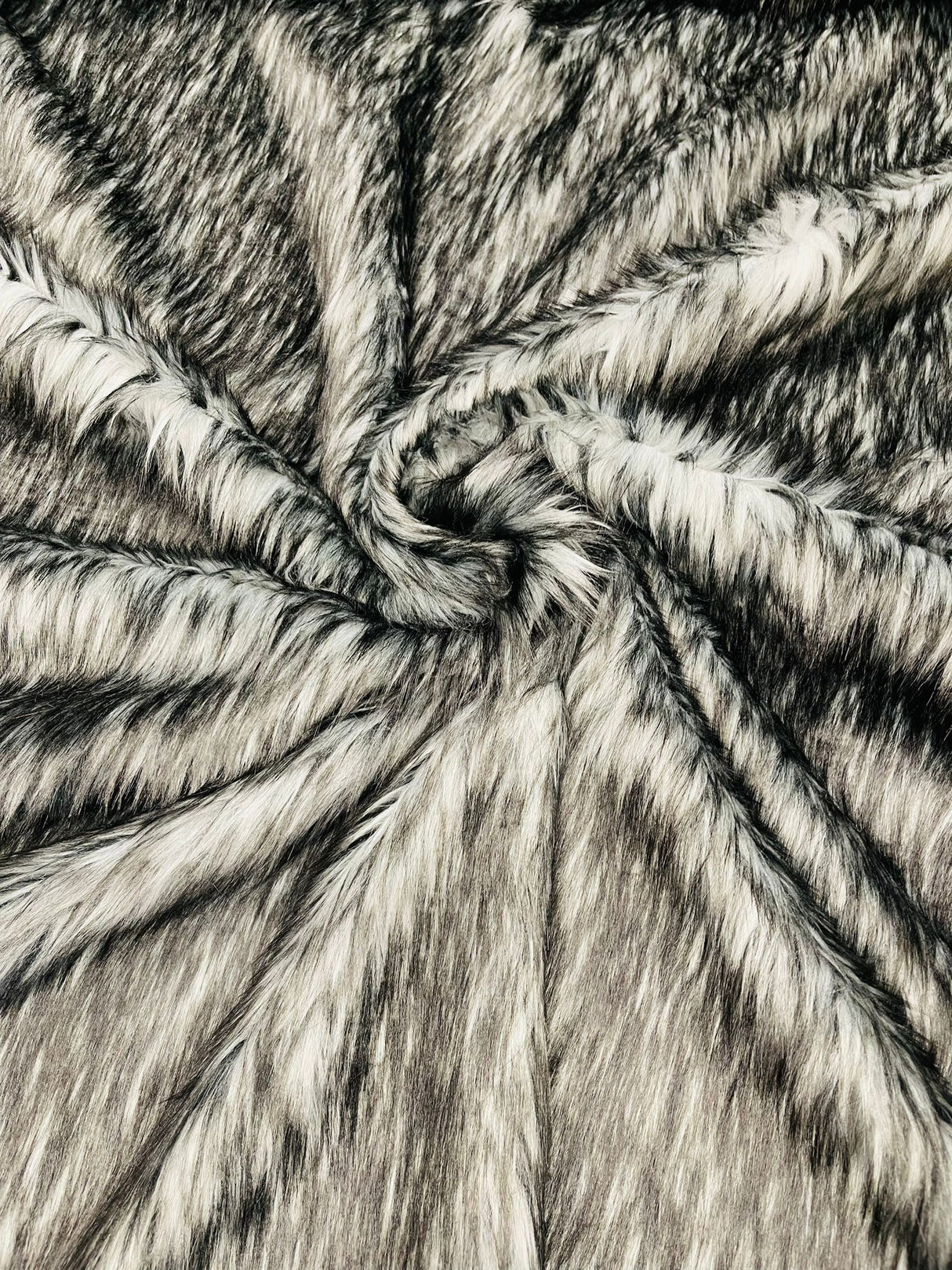 Husky Faux Fur Fabric - Jacquard Faux Fur, 2 Inch High Pile, 58" Width (1 Yard)