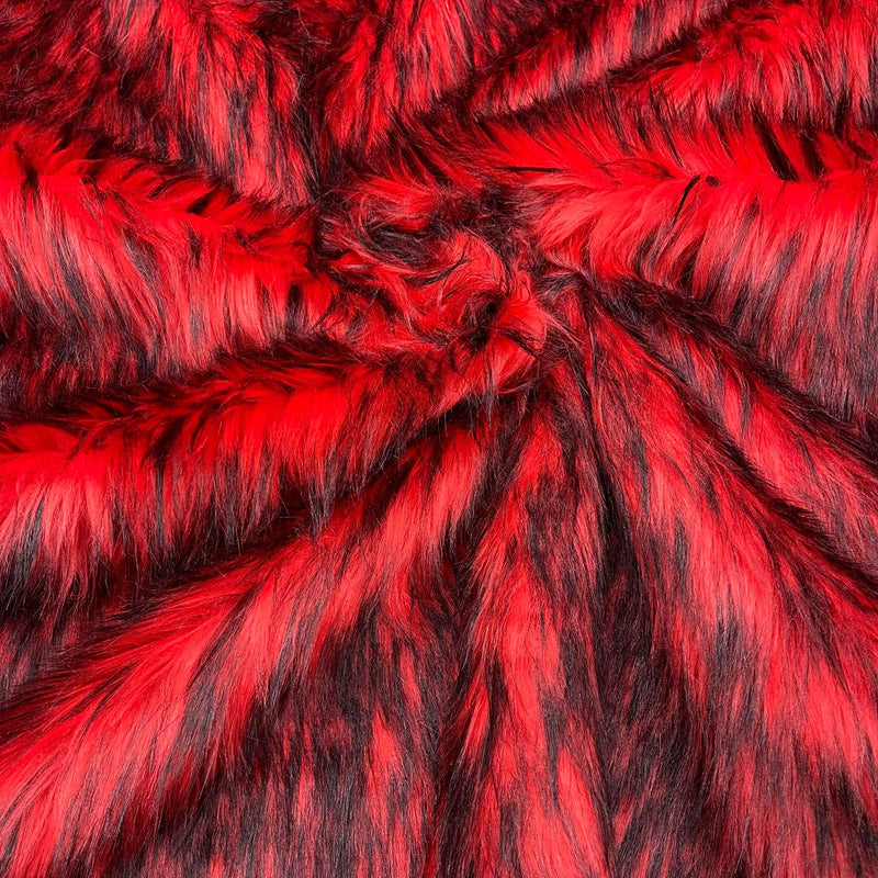 Husky Faux Fur Fabric - Jacquard Faux Fur, 2 Inch High Pile, 58" Width (1 Yard)