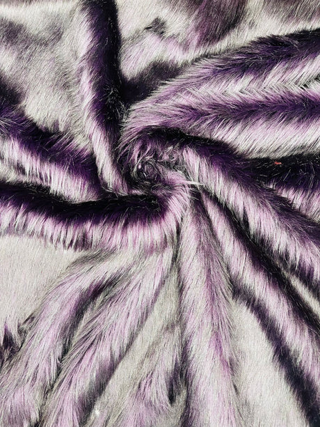 Husky Faux Fur Fabric - Jacquard Faux Fur, 2 Inch High Pile, 58" Width (1 Yard)