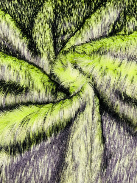 Husky Faux Fur Fabric - Jacquard Faux Fur, 2 Inch High Pile, 58" Width (1 Yard)