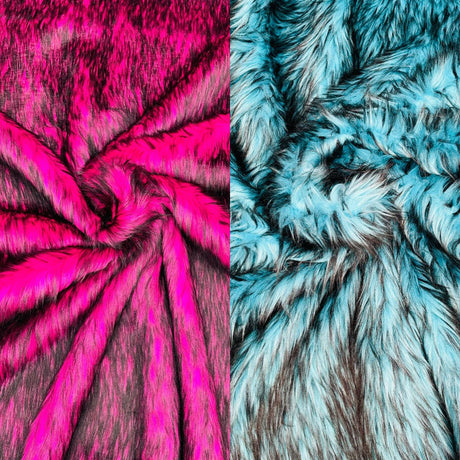 Husky Faux Fur Fabric - Jacquard Faux Fur, 2 Inch High Pile, 58" Width (1 Yard)