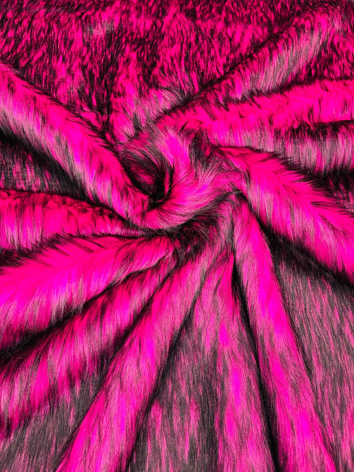 Husky Faux Fur Fabric - Jacquard Faux Fur, 2 Inch High Pile, 58" Width (1 Yard)