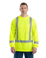 Men's Tall Hi-Vis Class 3 Performance Long Sleeve T-Shirt