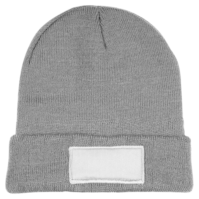 Knit Beanie With Patch
