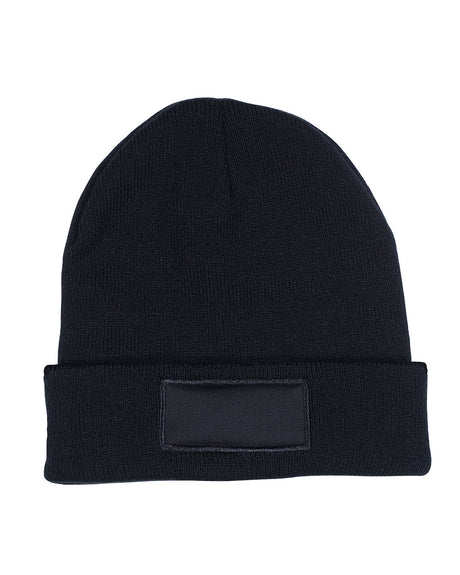 Knit Beanie With Patch