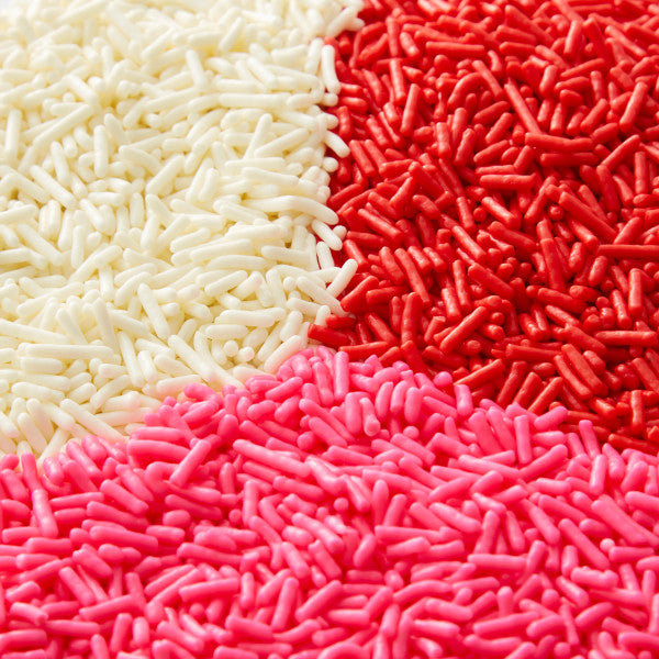 Wilton Valentine's Day 3-Cell Red, White and Pink Sprinkles, 6.34 oz.