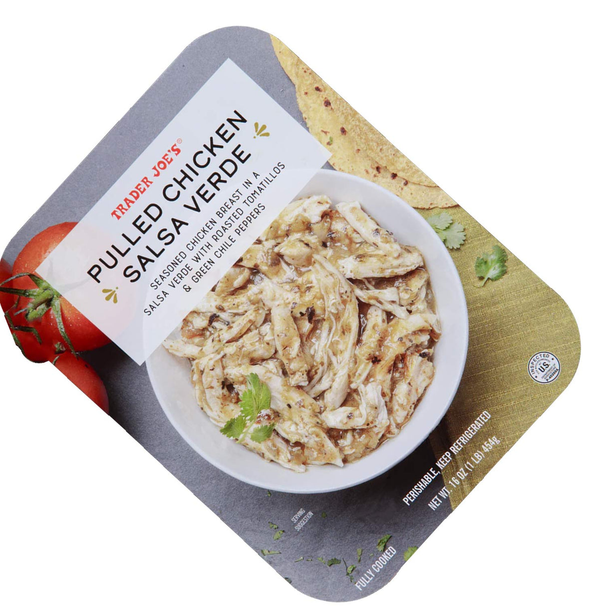 Pulled Chicken Salsa Verde 16 Oz