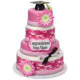 Graduation Black Grad Cap with Tassels Layon Cake - 12 set