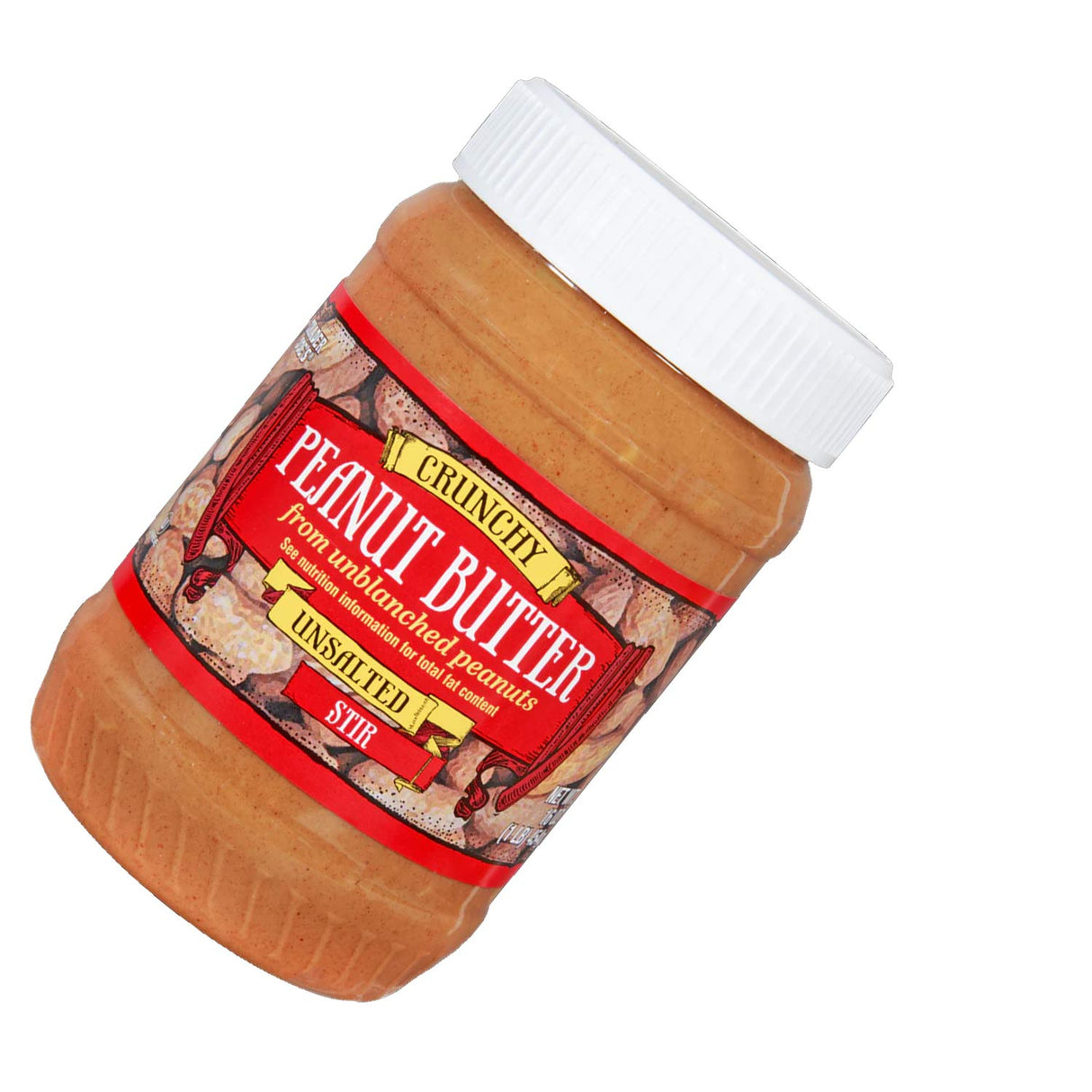 Crunchy Peanut Butter Unsalted 16 oz