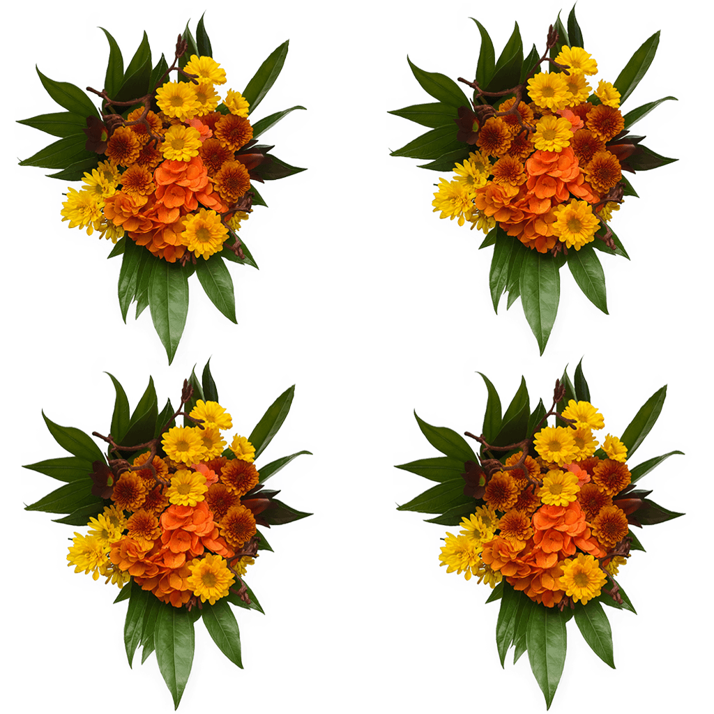 Thanksgiving Fresh Flower Bouquet Festive Floral Arrangement Pack