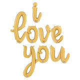 Foil Balloon I Love You Script Letters Kit