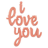 Foil Balloon I Love You Script Letters Kit