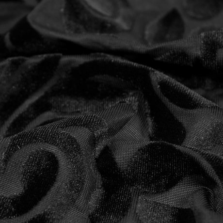 Stretch Velvet Burnout Fabric