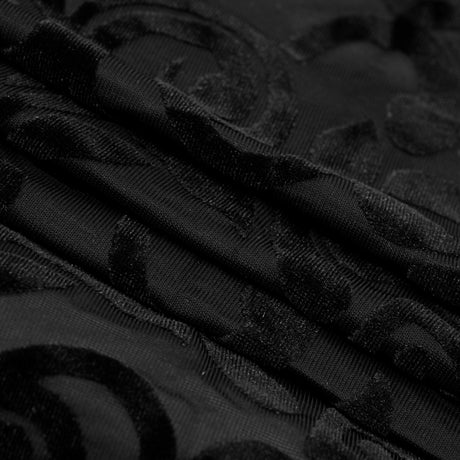 Stretch Velvet Burnout Fabric