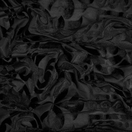 Stretch Velvet Burnout Fabric