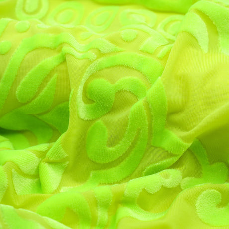Stretch Velvet Burnout Fabric