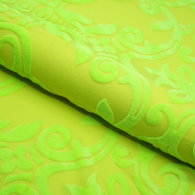 Stretch Velvet Burnout Fabric