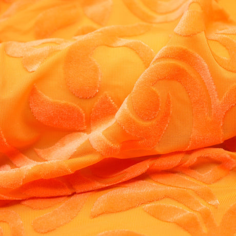 Stretch Velvet Burnout Fabric