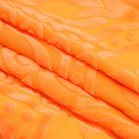 Stretch Velvet Burnout Fabric