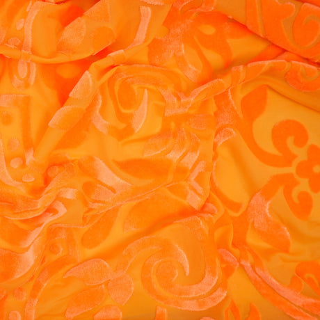 Stretch Velvet Burnout Fabric