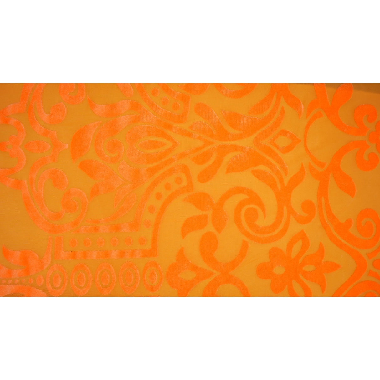 Ice Burnout Stretch Velvet Fabric - Lime, Pink, White, Orange, Black, 2-Way Stretch, 58" Width (1 Yard)