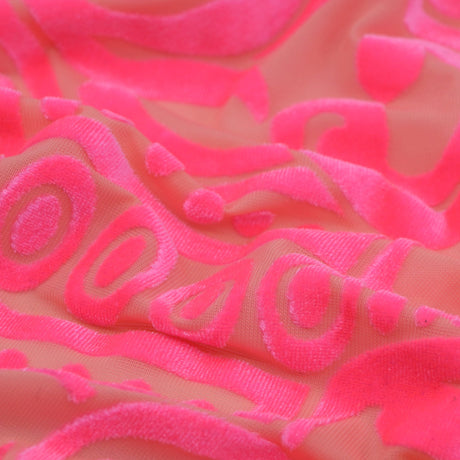 Stretch Velvet Burnout Fabric