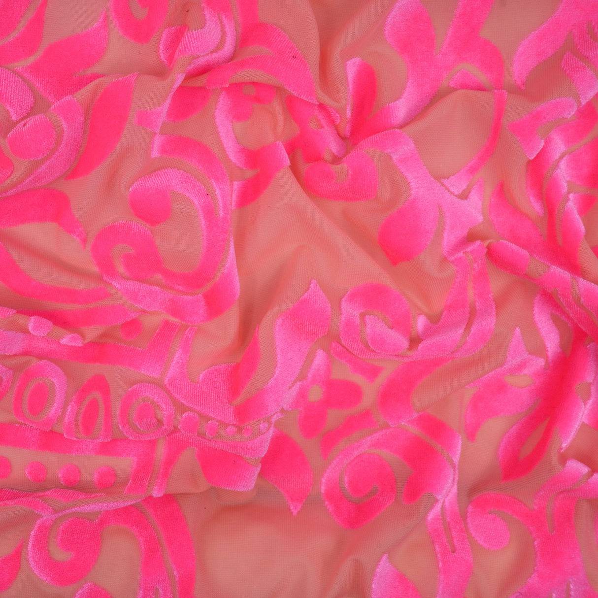 Stretch Velvet Burnout Fabric