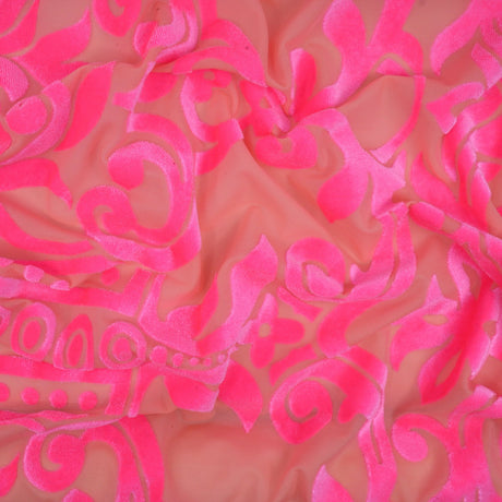 Stretch Velvet Burnout Fabric