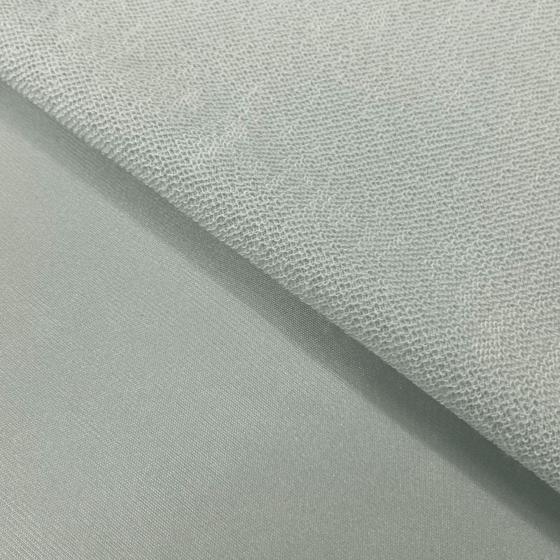 Satin Terry Polyester Fabric - Ice Gray, Ivory, Mauve, Navy, 53" Width (1 Yard)