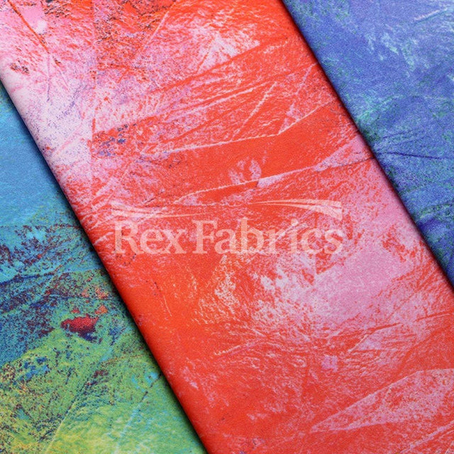 ICE Nylon Spandex Fabric - Ice Print, 4-Way Stretch, 58/60" Width, Multiple Colors (1 Yard)