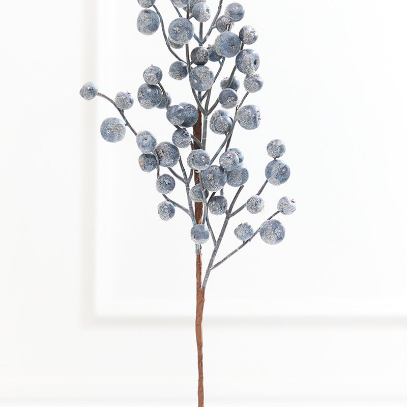 28" Iced Blue Berry Spray Weather Resistant