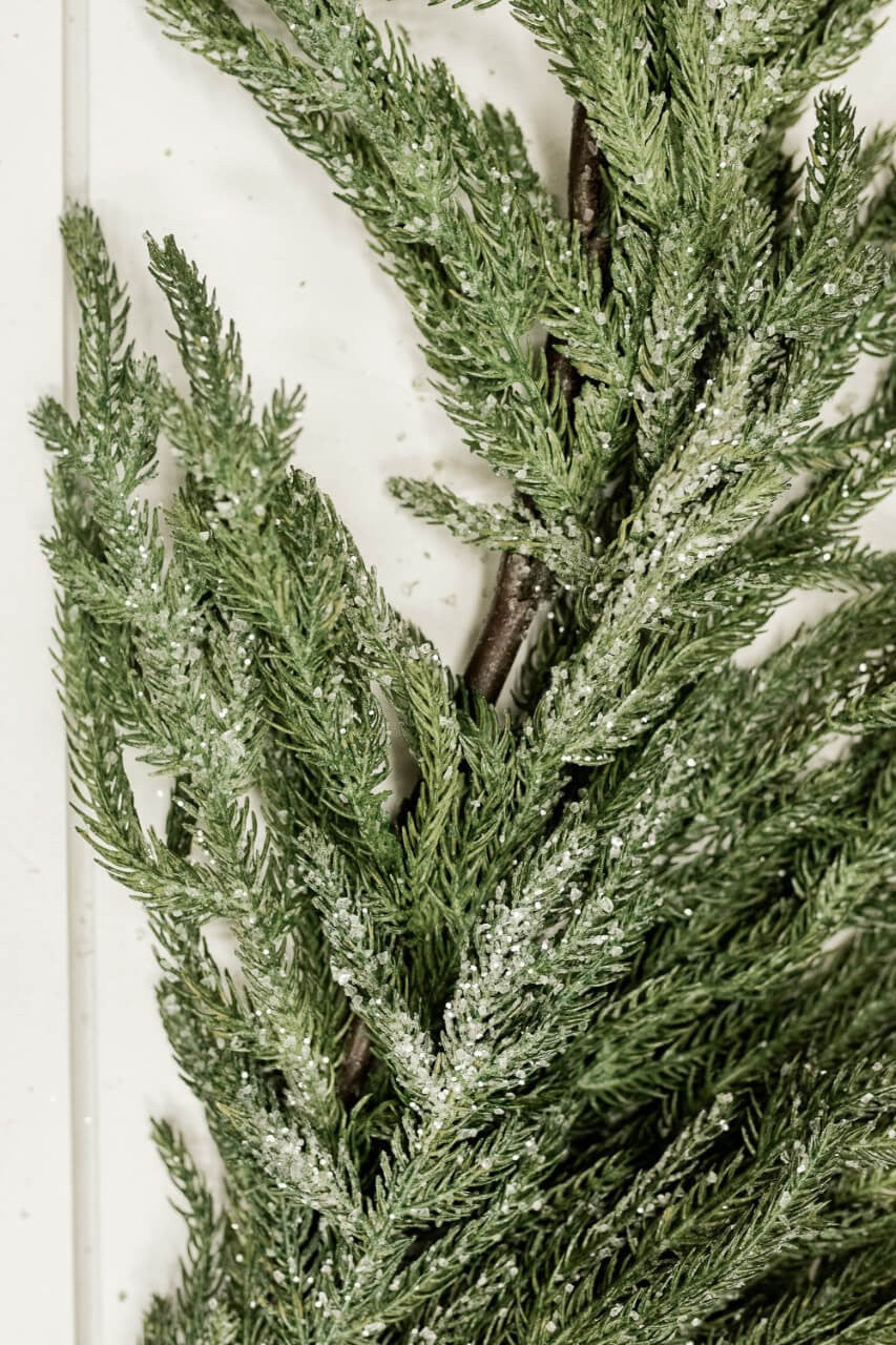 Iced Garden Norfolk Pine Garland 48 Inch Frosted Artificial Holiday Christmas Decor
