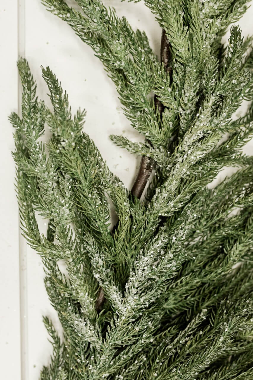 48” Iced Garden Norfolk Pine Garland